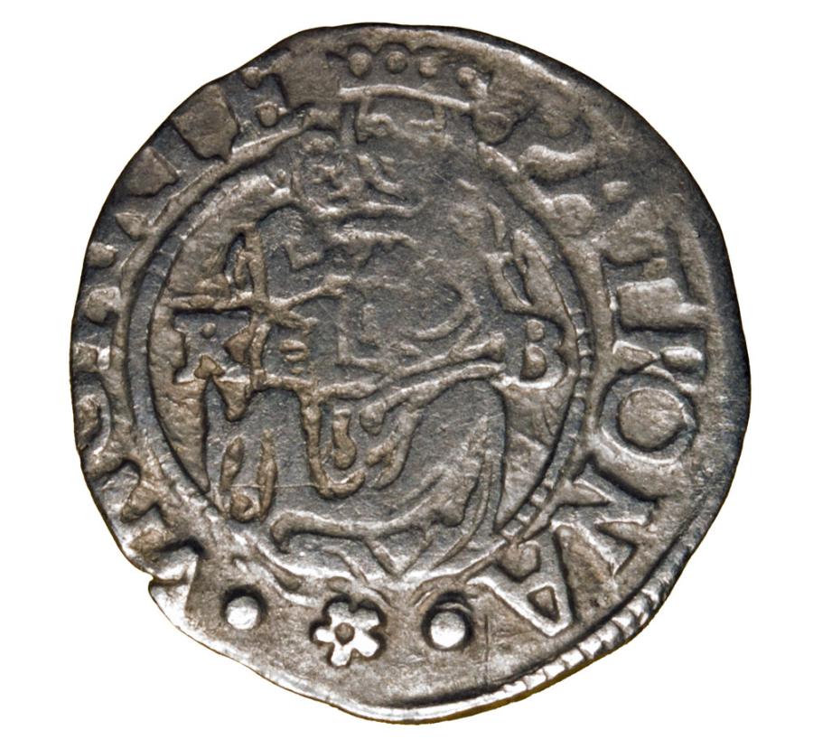 Denier 1579 Rodolphe II Habsbourg Hongrie Kremnica