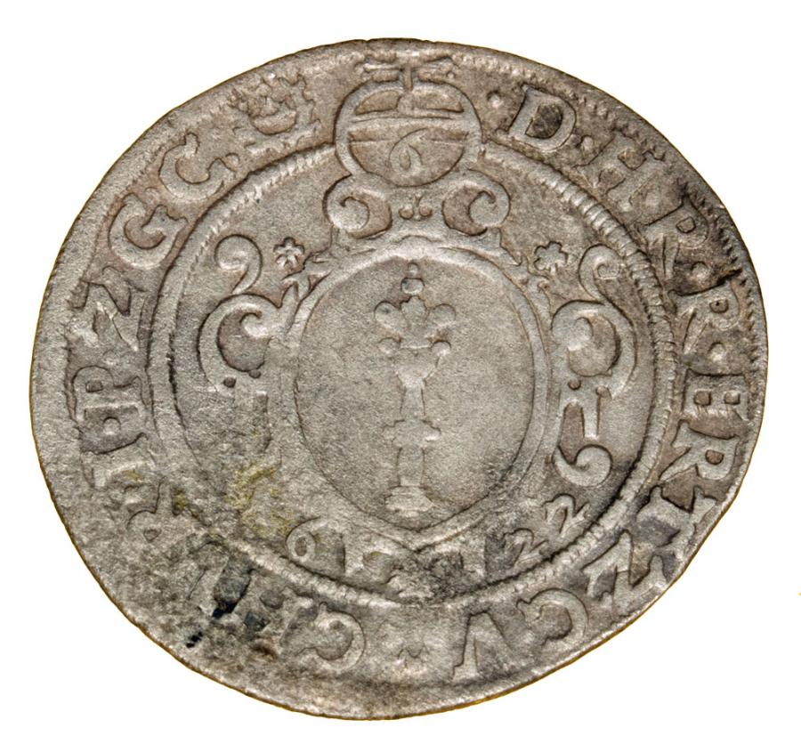 6 groszy 1622 Jerzy Wilhelm Krosno Odrzańskie
