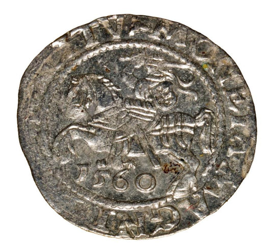 Demi-grosz 1560 Sigismond II Auguste Lituanie Vilnius