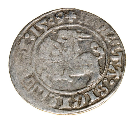 Demi-grosz 1509 Sigismond Ier de la Vieille Lituanie Vilnius