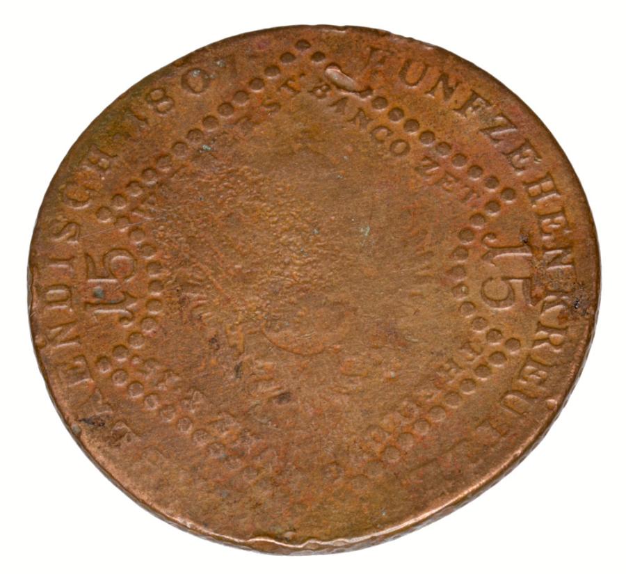 15 kreuzer 1807 François Ier Habsbourg Autriche Vienne