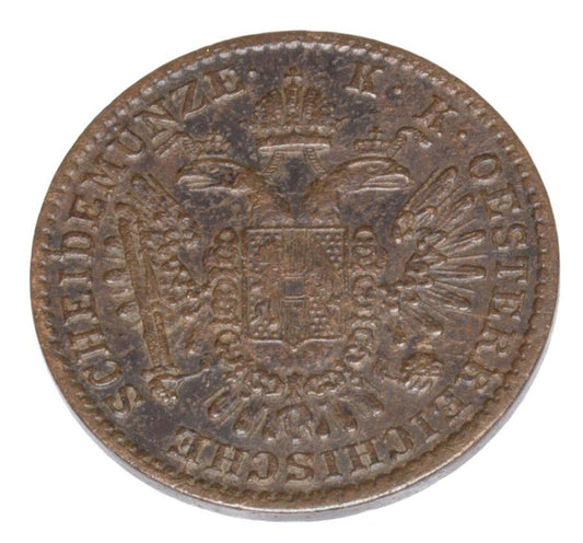 1/2 kreuzer 1851 François-Joseph Ier de Hongrie Vienne