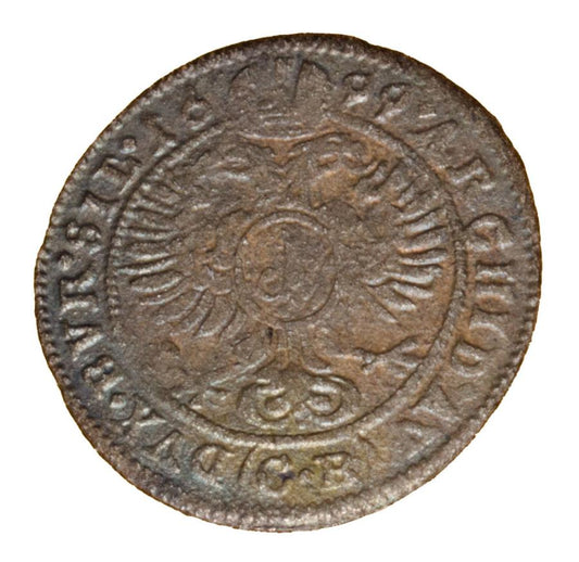 1 kreuzer 1669 Léopold Ier Habsbourg Silésie Brzeg