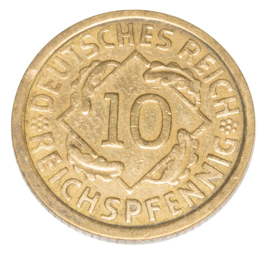 10 Reichspfennig 1925 Allemagne Karlsruhe G