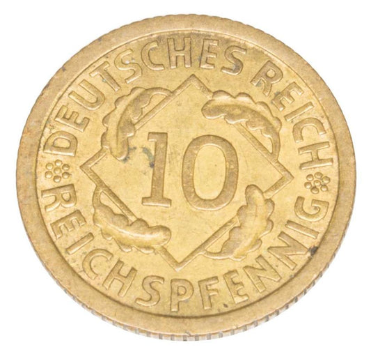 10 Reichspfennig 1935 Allemagne Stuttgart F