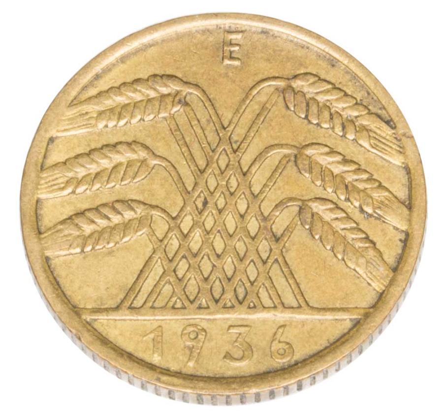 10 reichspfennig 1936 Allemagne Muldenhutten E