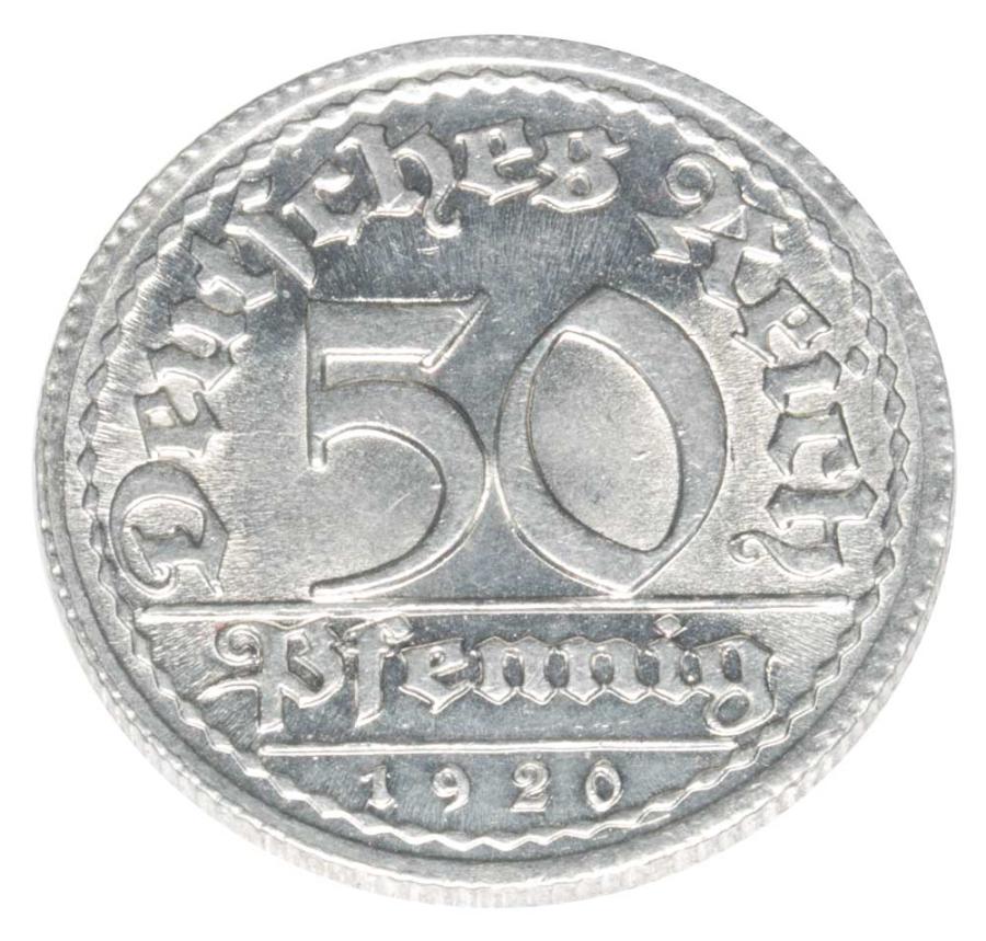 50 pfennig 1920 Allemagne Muldenhutten E