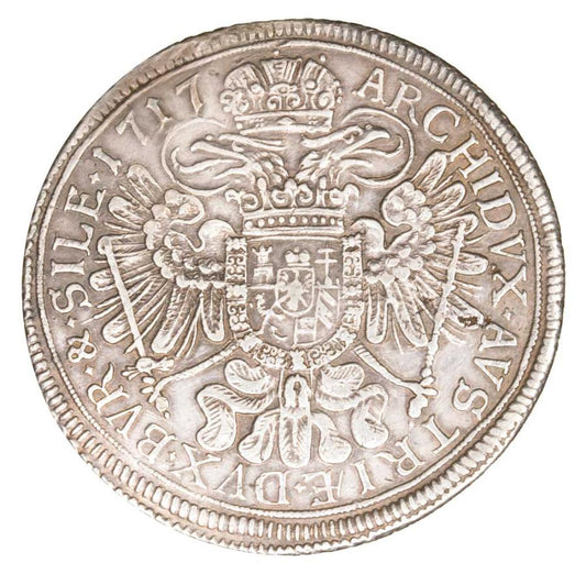 Thaler 1717 Charles VI Habsbourg Silésie Wrocław