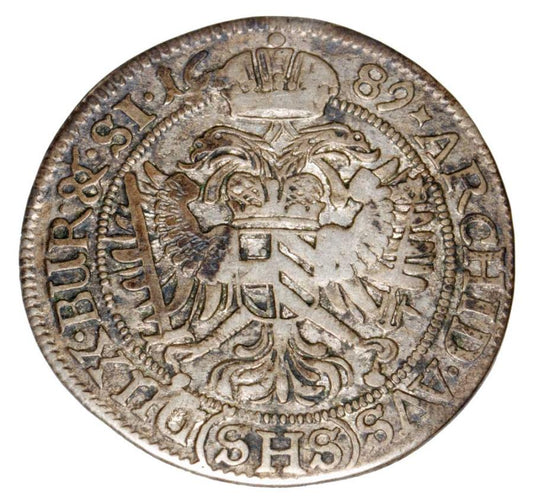 6 kreuzer 1689 Léopold Ier Habsbourg Silésie Wrocław