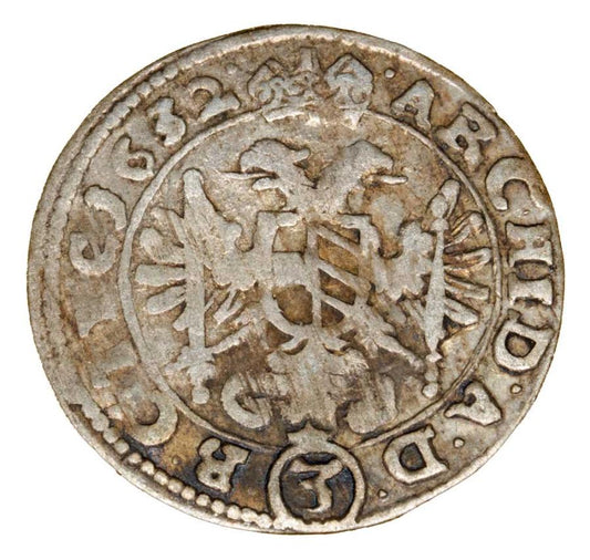 3 kreuzer 1632 Ferdinand II Habsbourg Autriche Vienne