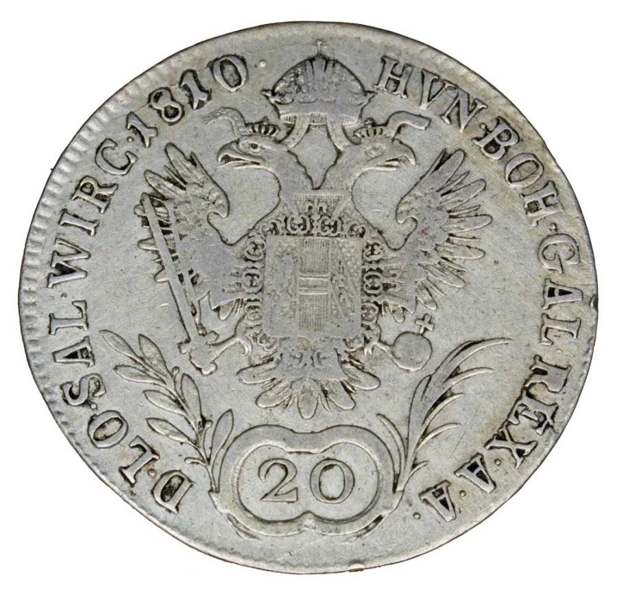 20 couronnes 1810 François II Habsbourg Autriche Vienne A