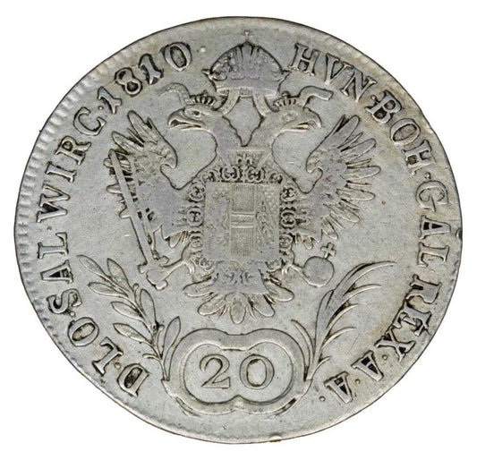 20 couronnes 1810 François II Habsbourg Autriche Vienne A