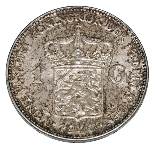 1 florin 1940 Wilhelmine d'Orange-Nassau Pays-Bas Utrecht