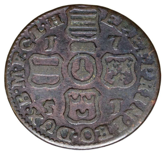 1 liard 1751 Jean Théodore Wittelsbach Belgique Évêché de Liège