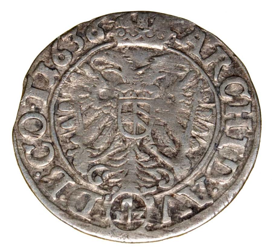 3 krajcary 1636 Ferdinand III Habsbourg Silésie Wrocław