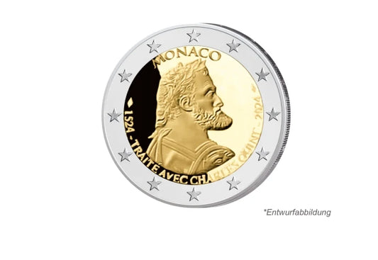 2 Euro 2024 Monaco 500e anniversaire du traité avec Charles Quint PP