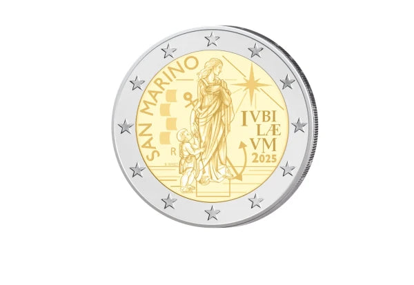 2 Euro 2025 Saint-Marin Pèlerins de l'Espoir st