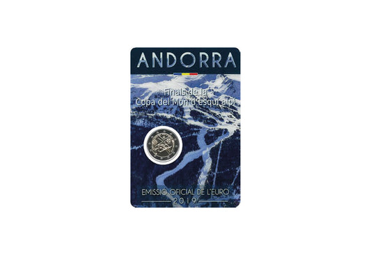 2 Euro 2019 Andorre Finales de la Coupe du monde de ski alpin, emballage blister