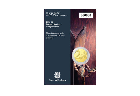 2 euros 2024 Andorre 100 ans de ski à Coincard st