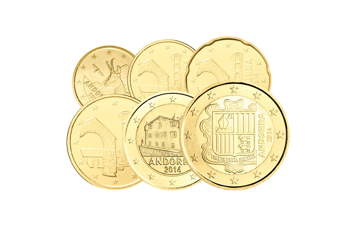 Euro set 2014 Andorre doré