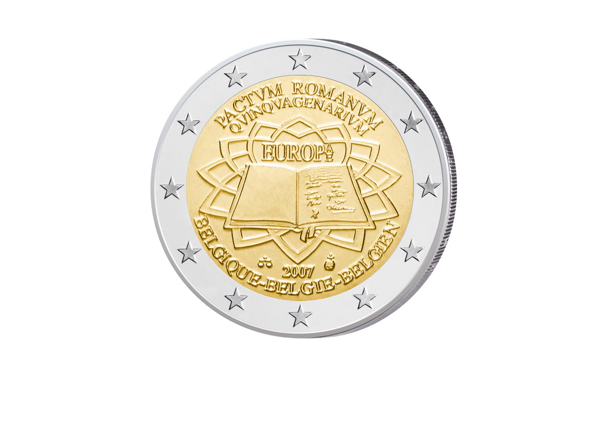 2 Euro 2007 Belgique 50 ans des traités de Rome bfr.