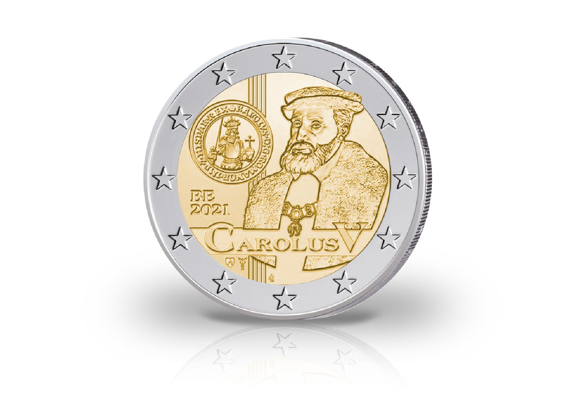 Pièce de 2 euros 2021 Belgique 500 ans du Karlsgulden en Coincard