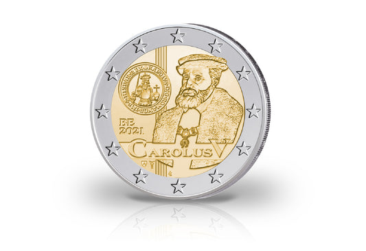 Pièce de 2 euros 2021 Belgique 500 ans du Karlsgulden en Coincard