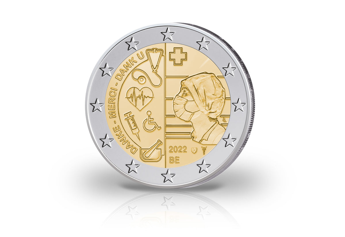 2 euros 2022 Belgique Soins pendant la pandémie de Covid-19 en Coincard
