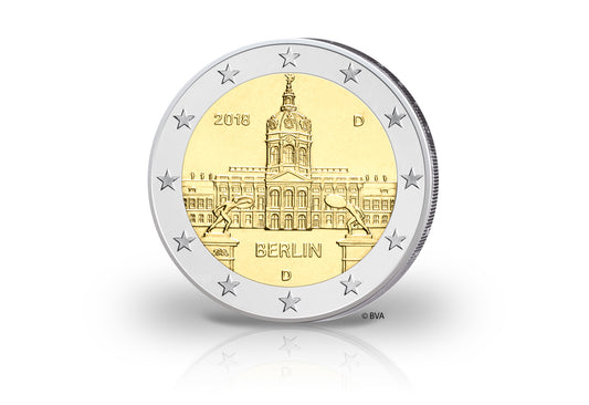 Pièce de 2 euros 2018 Allemagne Berlin Château de Charlottenburg Monnaie de notre choix