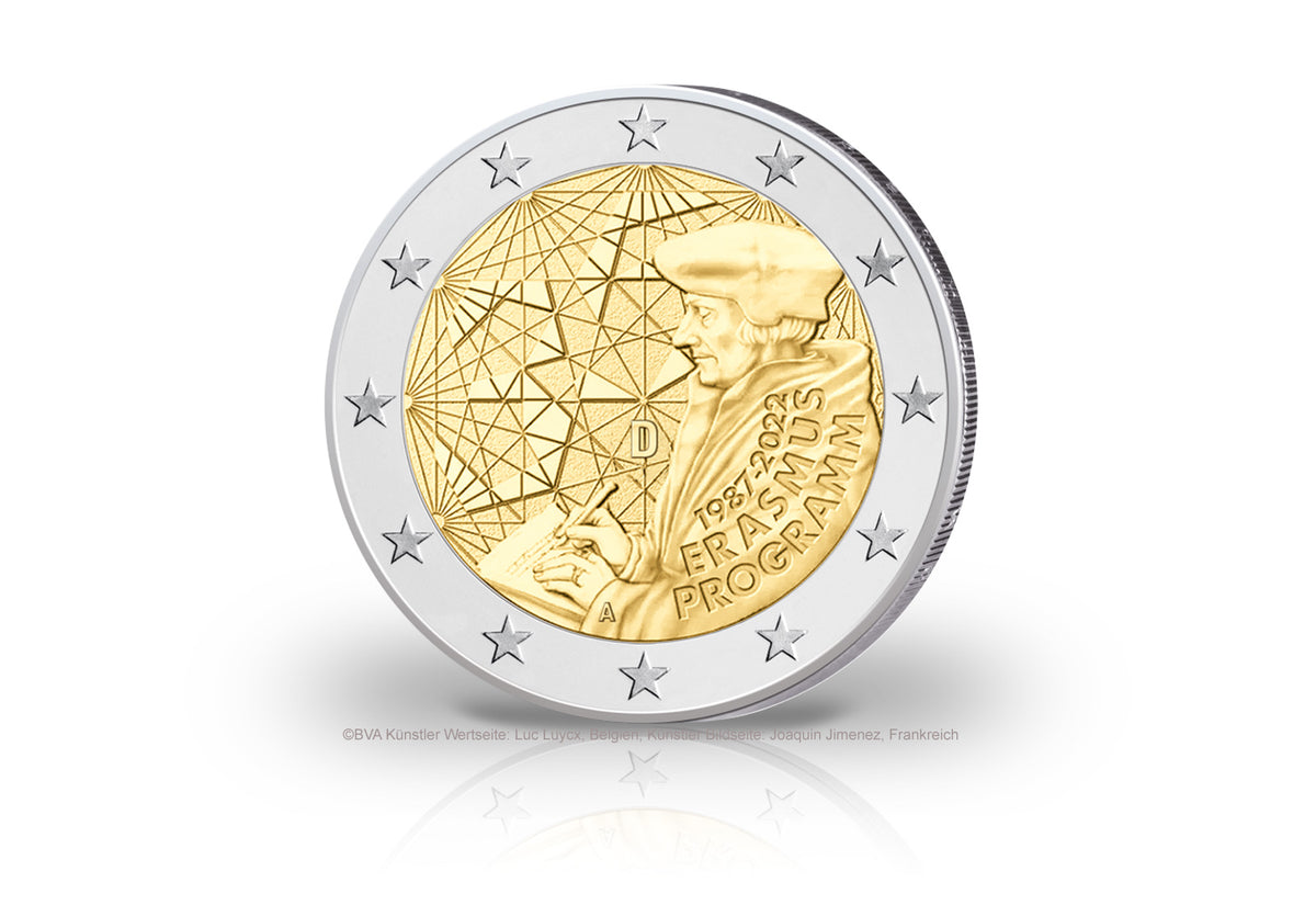 2 euros 2022 Allemagne 35e anniversaire du programme Erasmus. [Ceci semble être un fragment et provient probablement d'un texte plus long. Il a été omis de la traduction.]