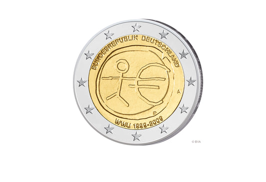Pièce de 2 euros Allemagne 2009 10 ans d'EMU (à choisir)