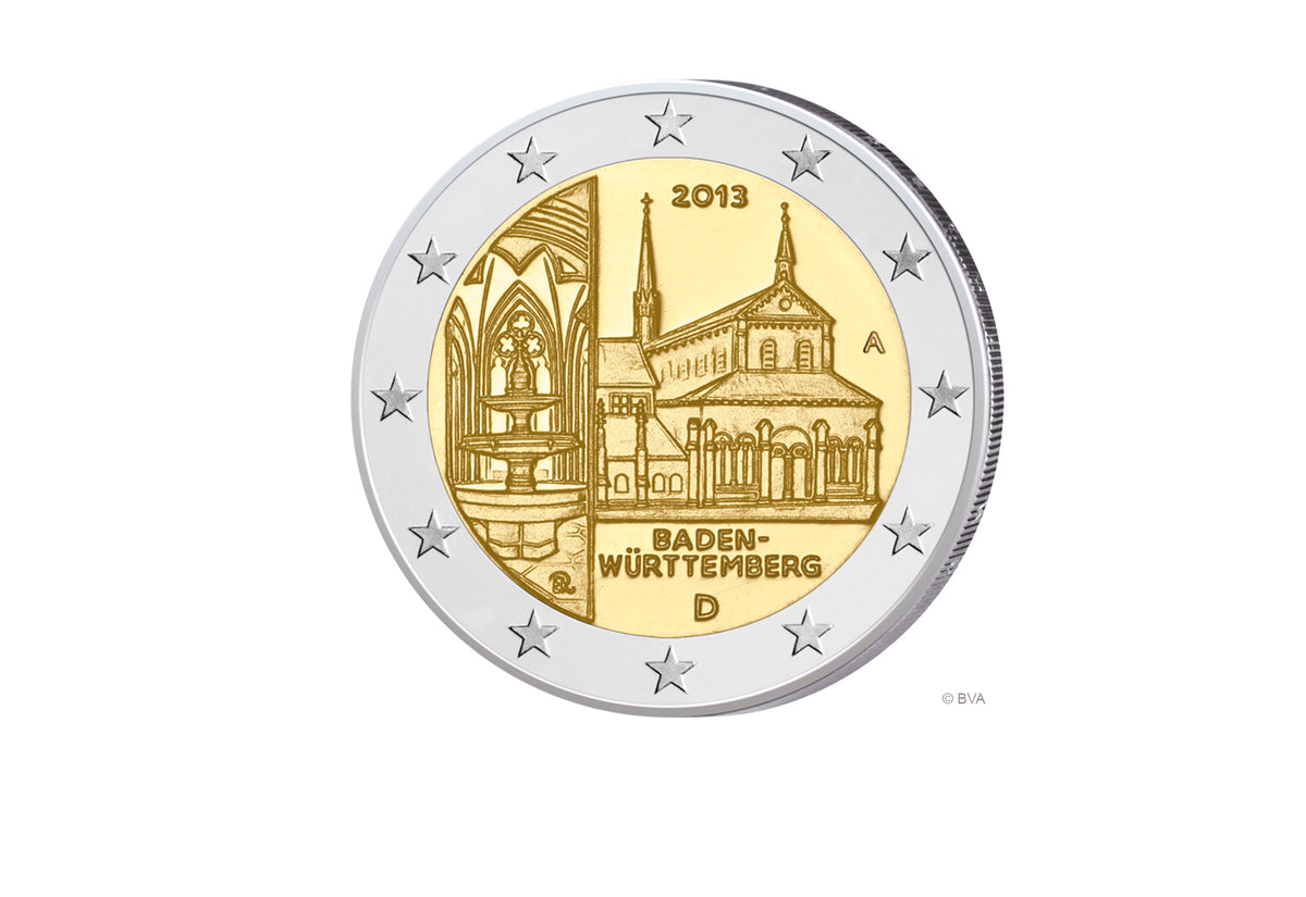 2 Euro 2013 Allemagne Bade-Wurtemberg Maulbronn bfr. Menthe de notre choix
