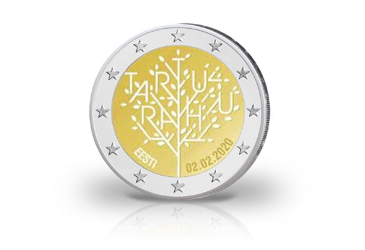 2 euros 2020 Estonie 100 ans de la paix de Tartu