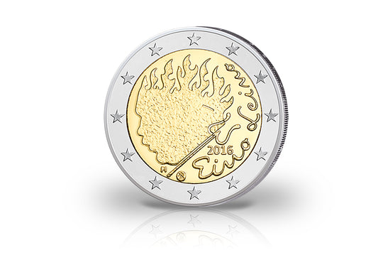 2 Euros Commémorative de Finlande 2016 Eino Leino