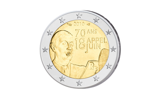 2 Euro 2010 France 70e anniversaire de l'appel de de Gaulle
