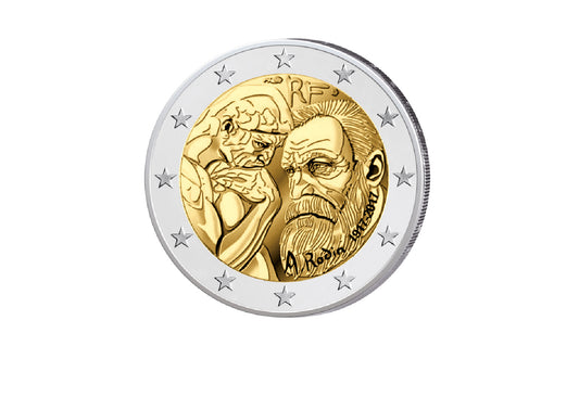 2 Euro 2017 France 100e anniversaire de la mort d'Auguste Rodin