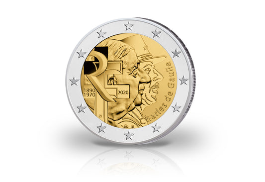 2 euros 2020 France Charles de Gaulle