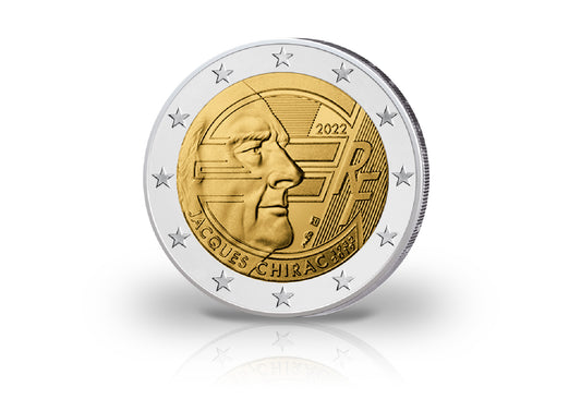 2 Euro 2022 France 90e anniversaire de Jacques Chirac