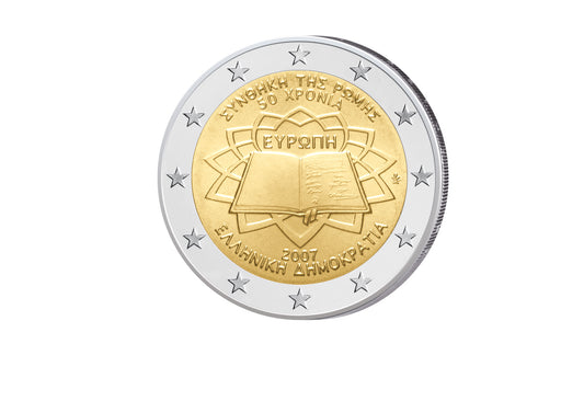 2 euros 2007 Grèce Traités de Rome Édition conjointe