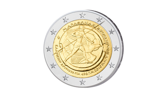 2 Euro 2010 Grèce 2500 ans Bataille de Marathon bfr.