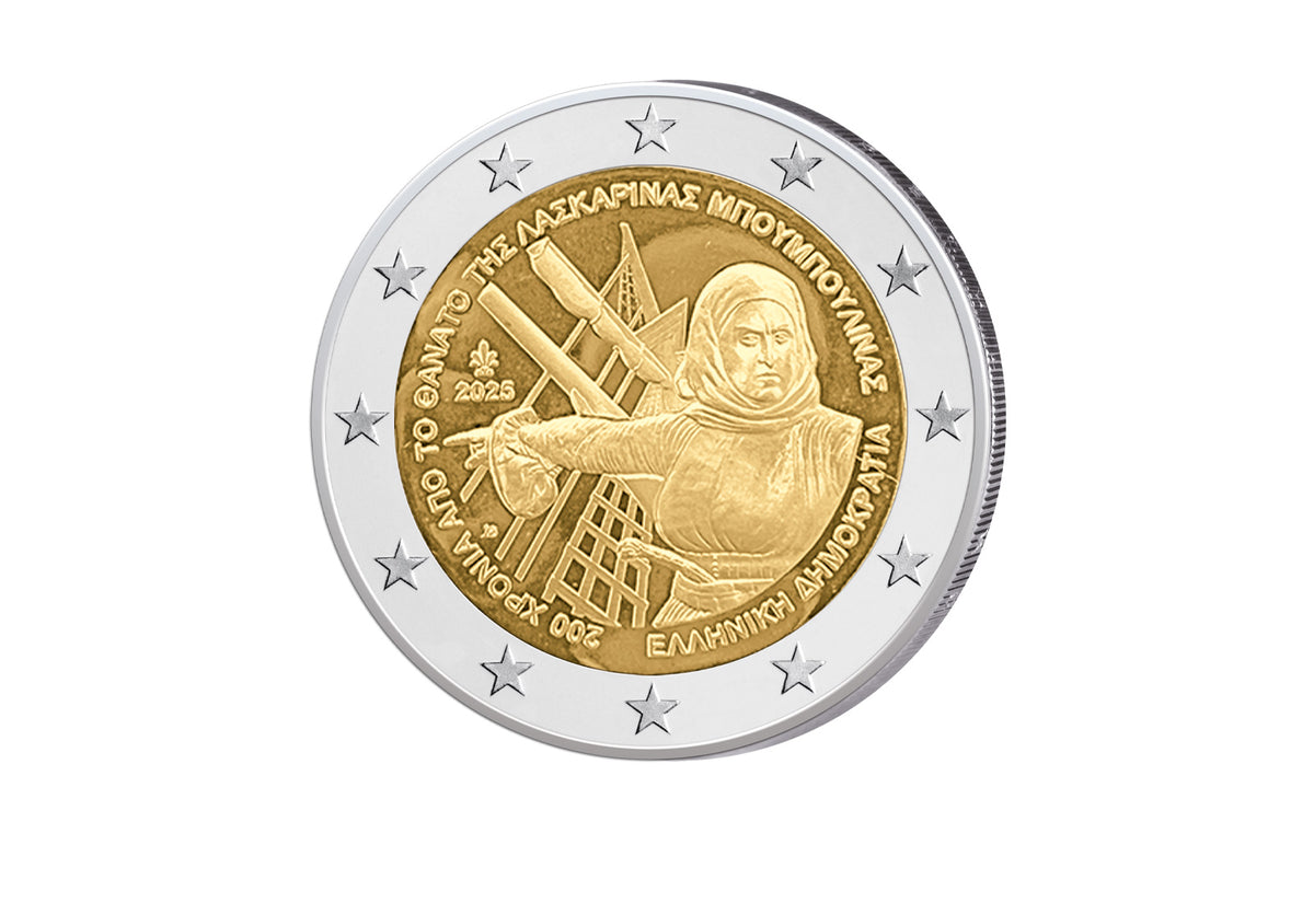 2 euros Grèce 2025 200e anniversaire de la mort de Laskarina Bouboulina bfr