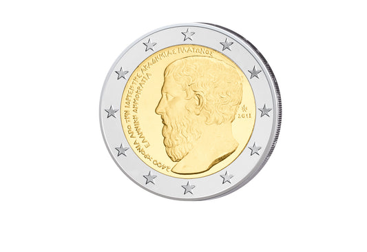 2 Euro 2013 Grèce 2400 ans Académie Platonicienne bfr.