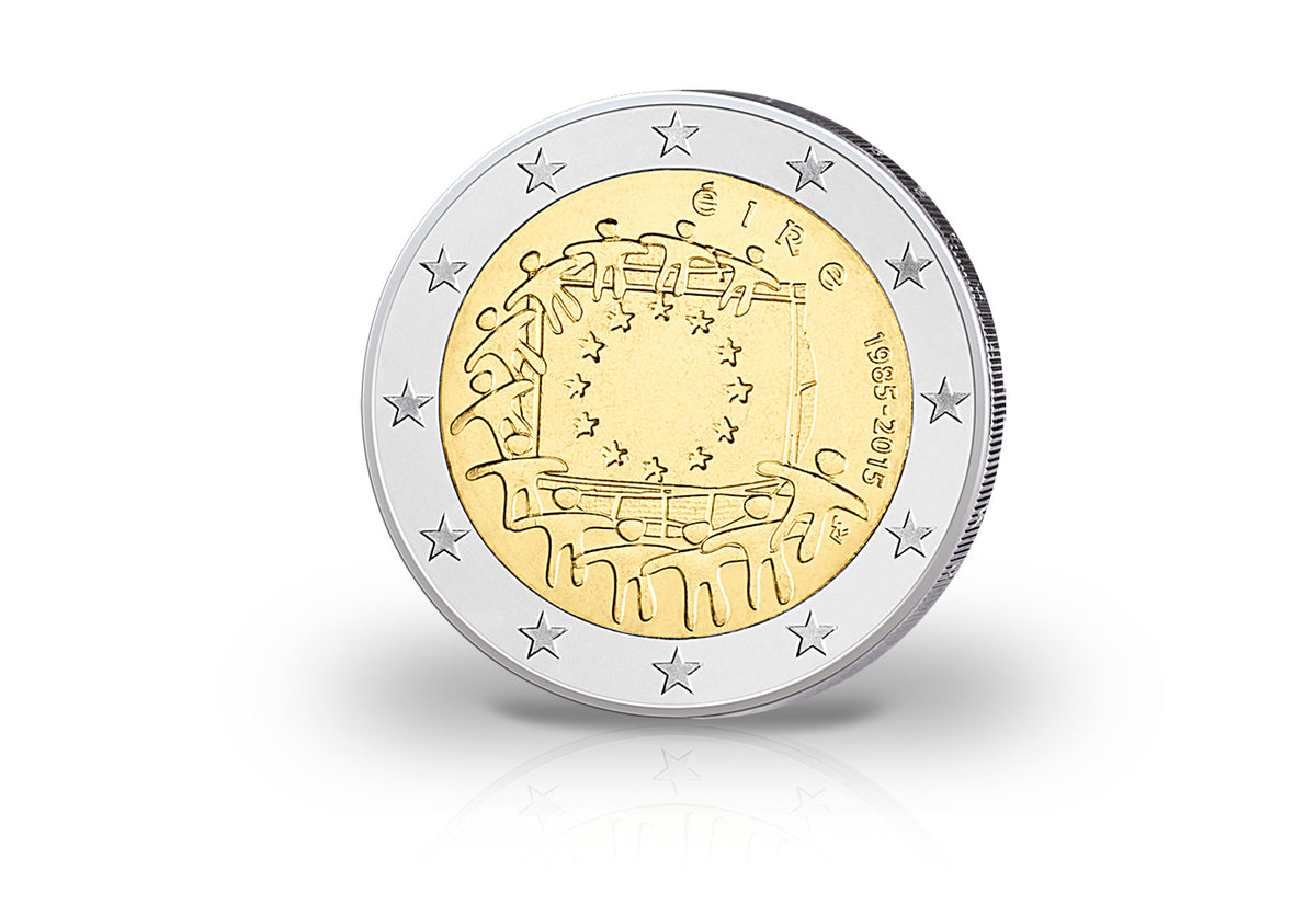 Pièce de 2 euros 2015 Irlande, émission conjointe, 20 ans du drapeau européen