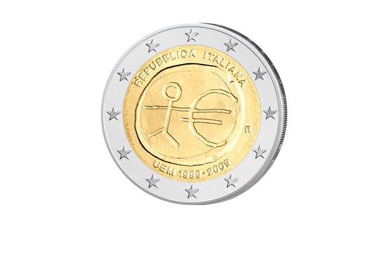 Pièce de 2 euros 2009 Italie 10 ans de l'UEM (émission conjointe)