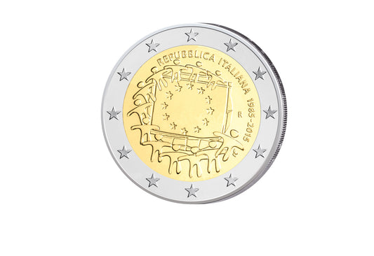 2 euros 2015 Italie 30 ans du drapeau européen - Émission conjointe