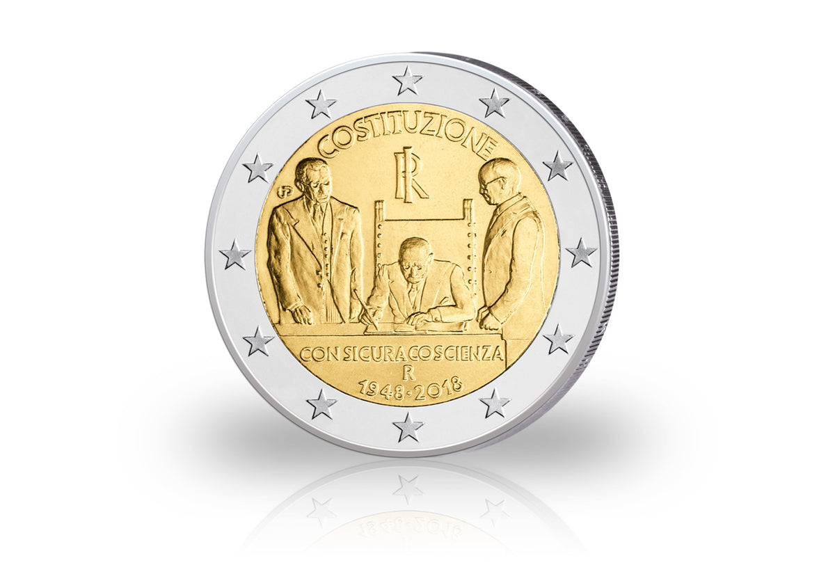 2 Euro 2018 Italie 70e anniversaire de la Constitution italienne