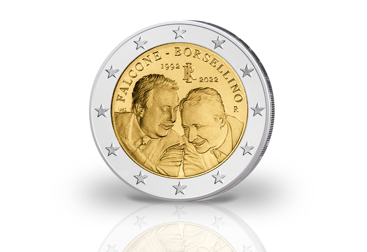 2 Euro 2022 Italie 30e anniversaire de la mort des juges Giovanni Falcone et Paolo Borsellino