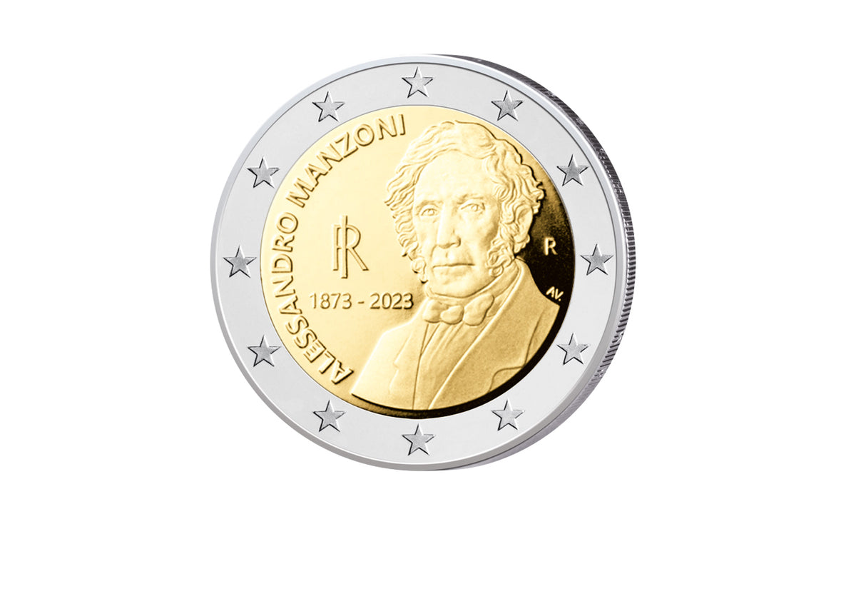 2 Euro 2023 Italie 150ème anniversaire de la mort d'Alessandro Manzoni