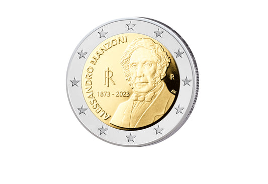 2 Euro 2023 Italie 150ème anniversaire de la mort d'Alessandro Manzoni