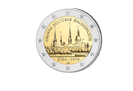 2 Euro 2014 Lettonie Capitale européenne de la culture Riga bfr.